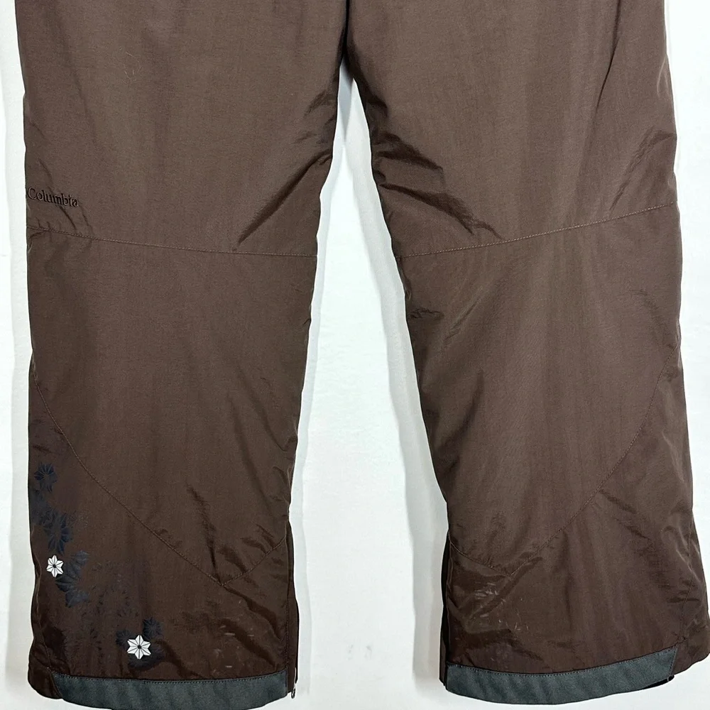#2697 Columbia Youth Convert Ski Snowboard Snow Pants Size 14/16 Brown